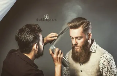 Peinado profesional en CUTS&CUPS Barbershop, Varberg